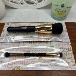 Belle by Kim Gravel Black & Gold Dual Makeup Brush Set